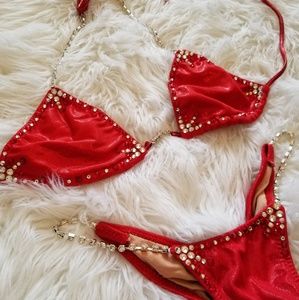Red Crystal Competition Suit